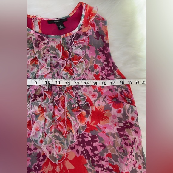 ALFANI Floral Blouse Size 16 - Picture 10 of 11